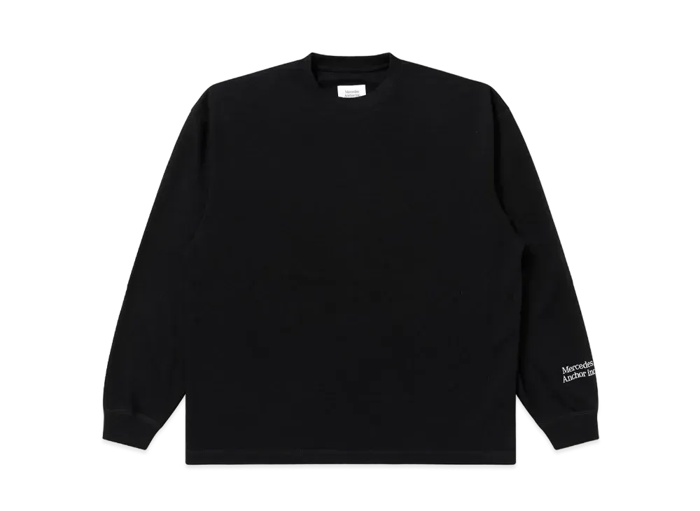 Mercedes Anchor Inc. Oversized Wool Crew "Black"