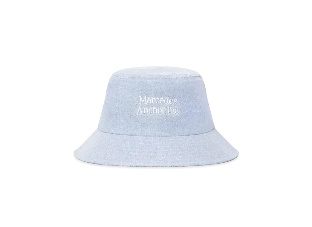 Mercedes Anchor Inc. Oxford Bucket Hat "Light Blue"