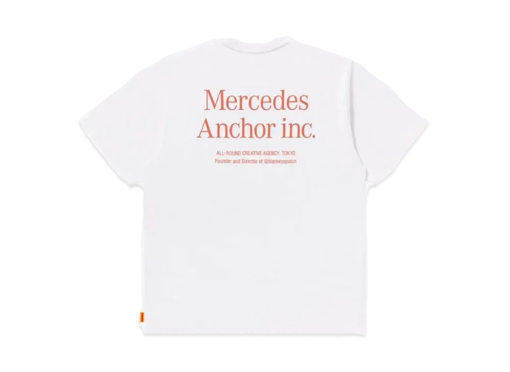 Mercedes Anchor Inc. Pocket Tee "White"