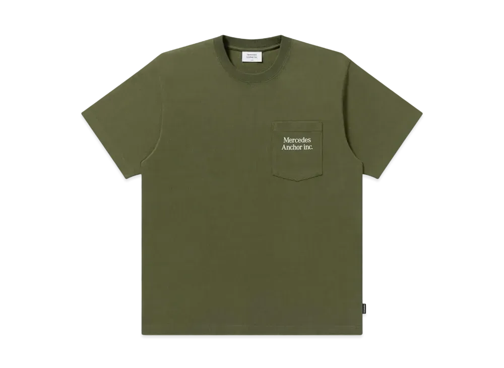 Mercedes Anchor Inc. Pocket Tee "Olive"