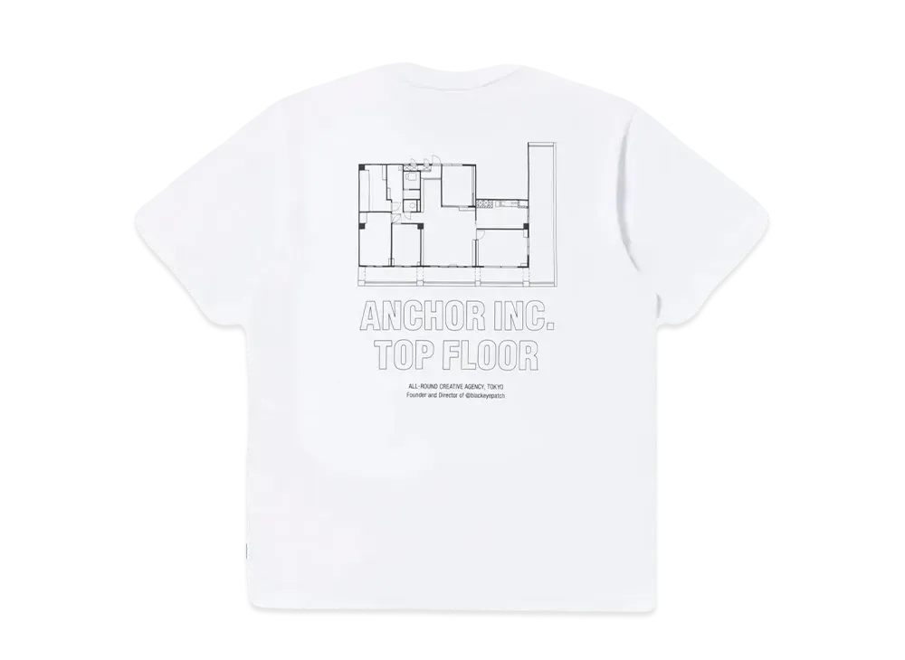 Mercedes Anchor Inc. TOP FLOOR Tee "White"