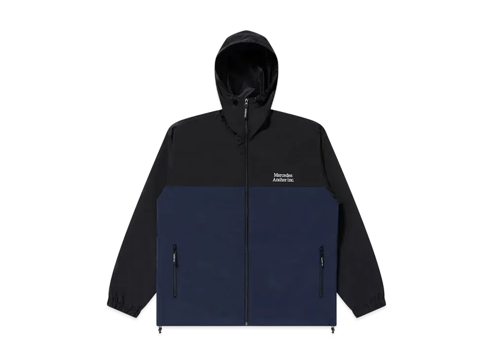 Mercedes Anchor inc. 2 Tone Hooded Track Jakcet "Navy"