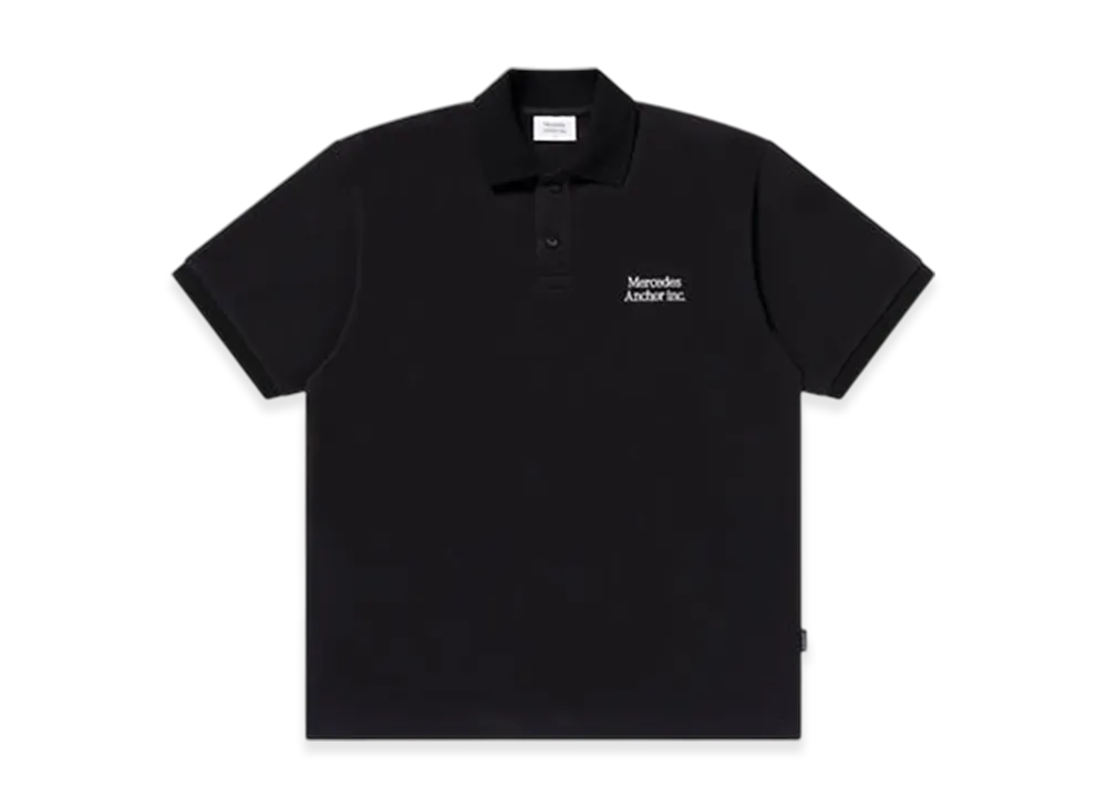 Mercedes Anchor inc. Logo Polo Shirt "Black"