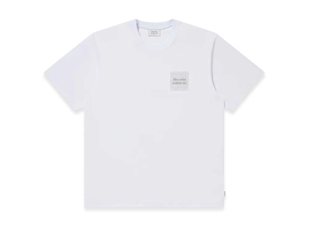 Mercedes Anchor inc. Grid Reflector Logo Tee "Chacoal"