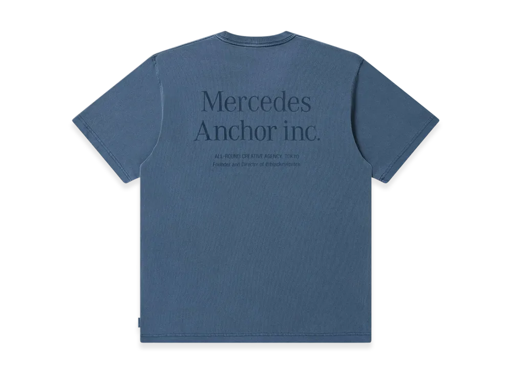 Mercedes Anchor inc. Pigment Dye Logo Tee 