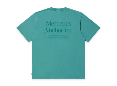 Mercedes Anchor inc. Pigment Dye Logo Tee "Mint"