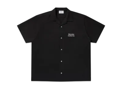 Mercedes Anchor inc. S/S Open Collar Shirt "Black"