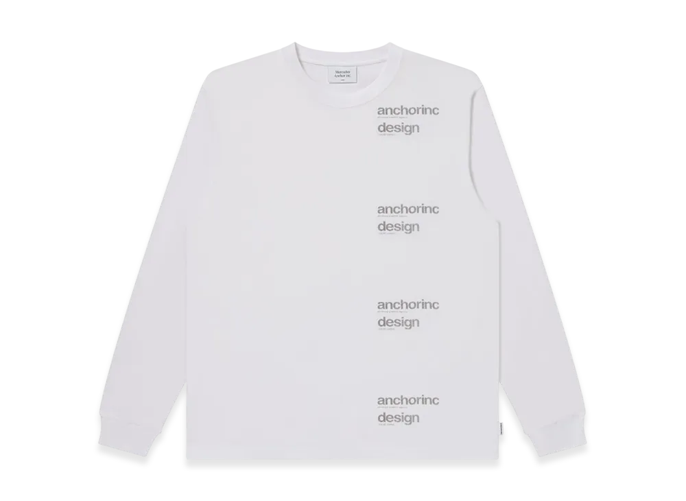 Mercedes Anchor inc. Repeated Fabric Logo L/S Tee "White"