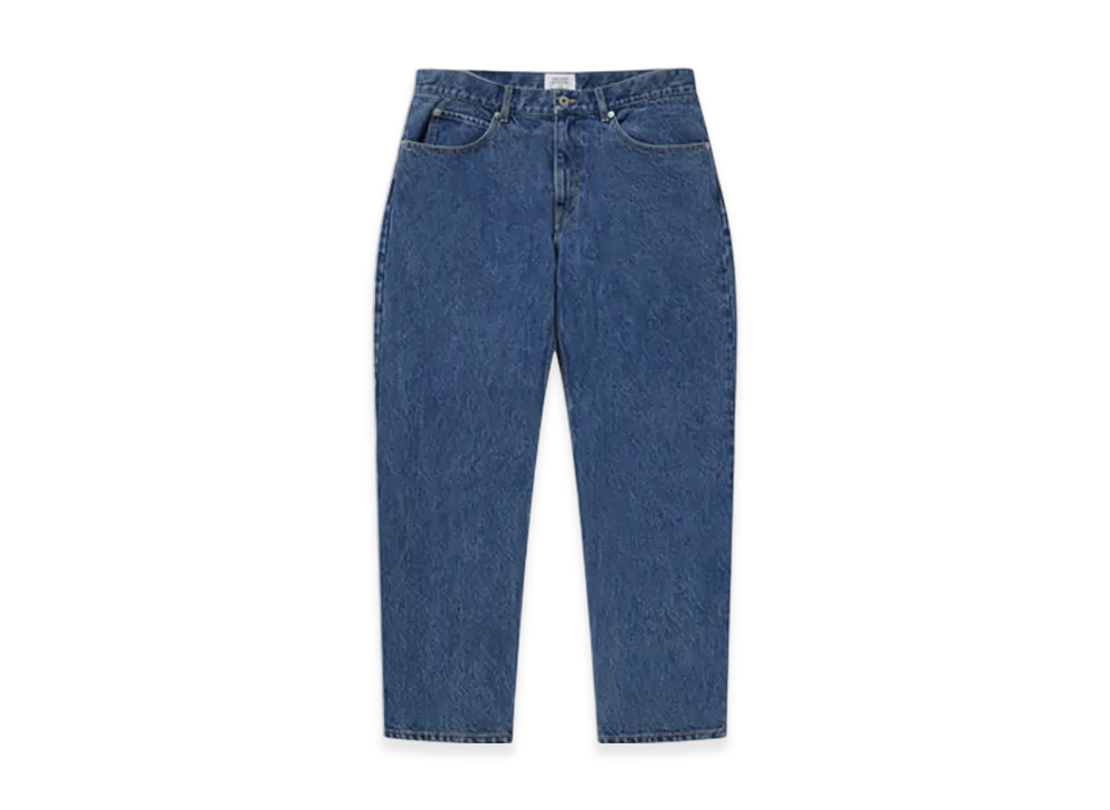 Mercedes Anchor inc. Bold Logo Washed Baggy Jeans "Indigo"