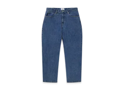 Mercedes Anchor inc. Bold Logo Washed Baggy Jeans "Indigo"