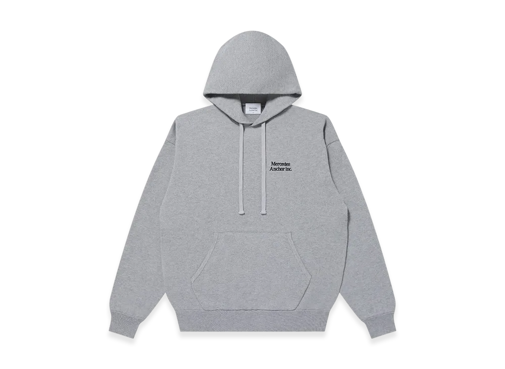 Mercedes Anchor inc. Cashmere Blended Knit Hoodie "Heather Gray"