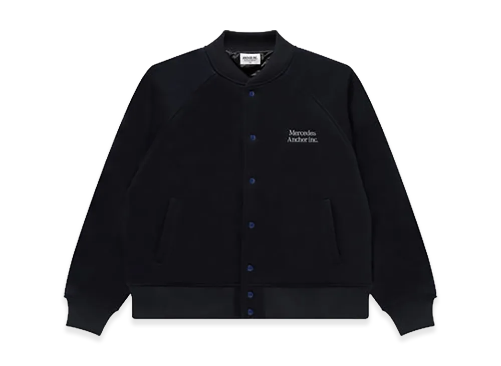Mercedes Anchor inc. Melton Varsity Jacket "Navy"
