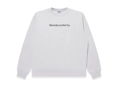 Mercedes Anchor inc. One Line Logo Crew Sweat "Ash"