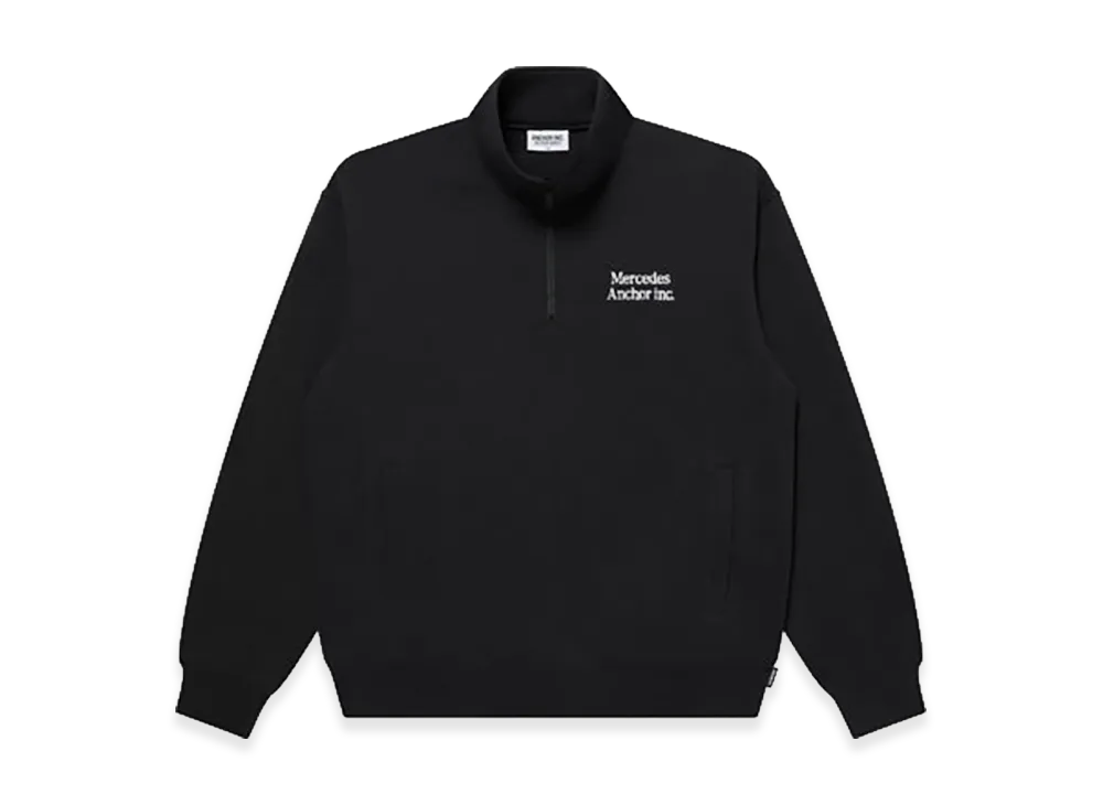 Mercedes Anchor inc. Half-zip Sweat "Black"