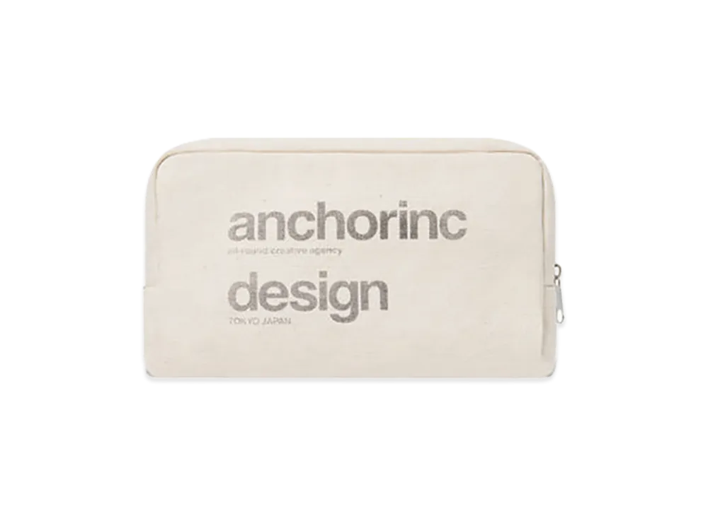 Mercedes Anchor inc. Fabric Logo Mini Pouch "Natural"