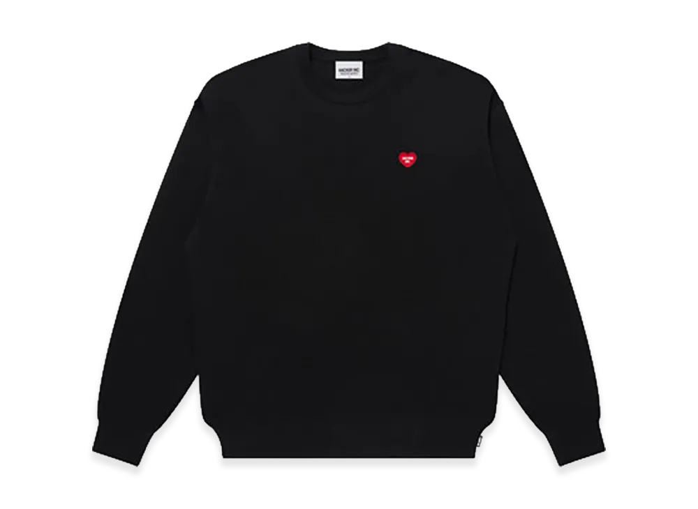 Mercedes Anchor inc. V-Day Patched Knit Sweater "Black"