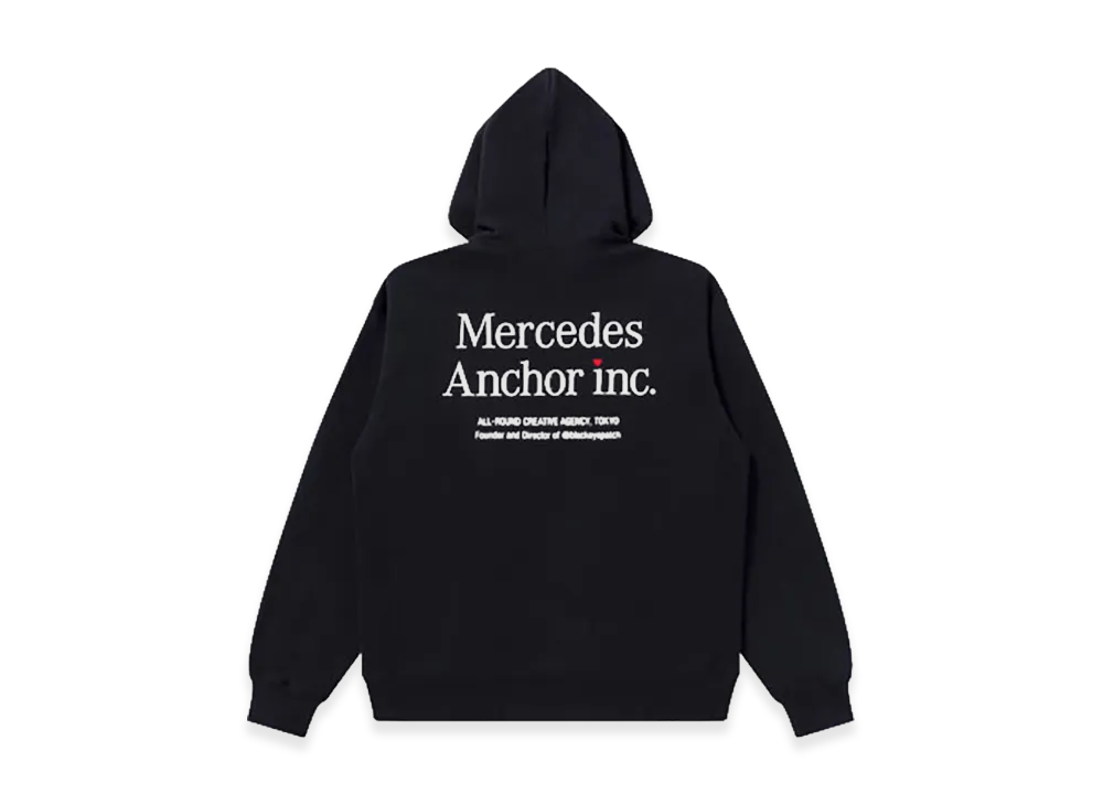 Mercedes Anchor inc. V-Day Logo Hoodie "Black"