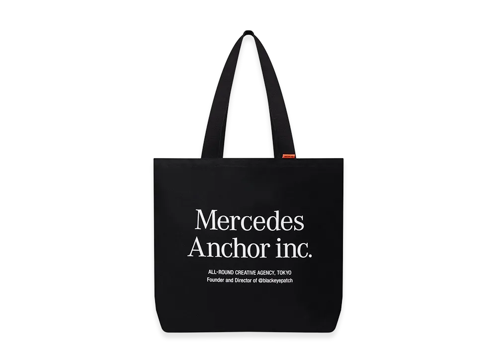 Mercedes Anchor inc. Large Canvas Tote "Black"