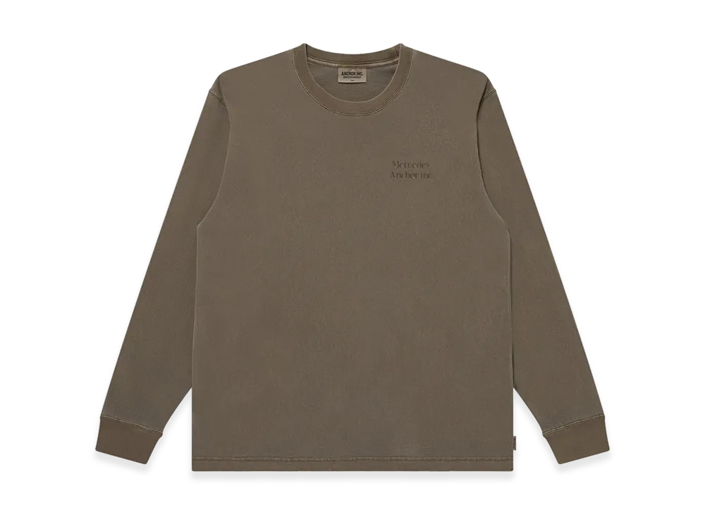 Mercedes Anchor inc. Pigment Dyed L/S Tee "Brown"