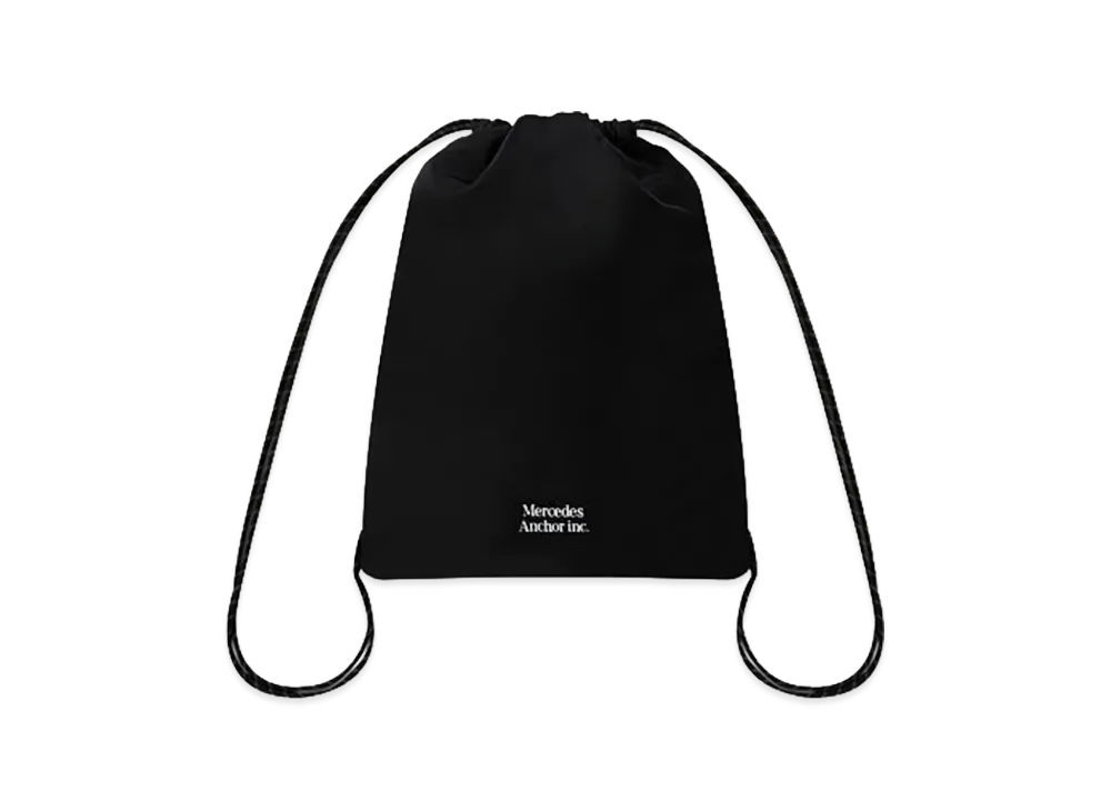 Mercedes Anchor inc. Reflector Drawstring Gym Bag "Black"