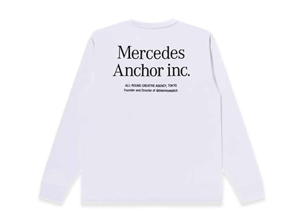 Mercedes Anchor inc. Logo L/S Poket Tee "White"