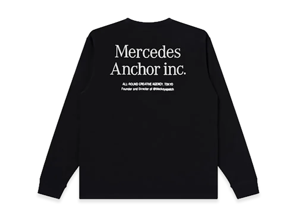 Mercedes Anchor inc. Logo L/S Poket Tee "Black"