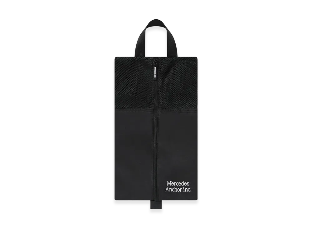 Mercedes Anchor inc. Mesh Gym Shoes Bag "Black"