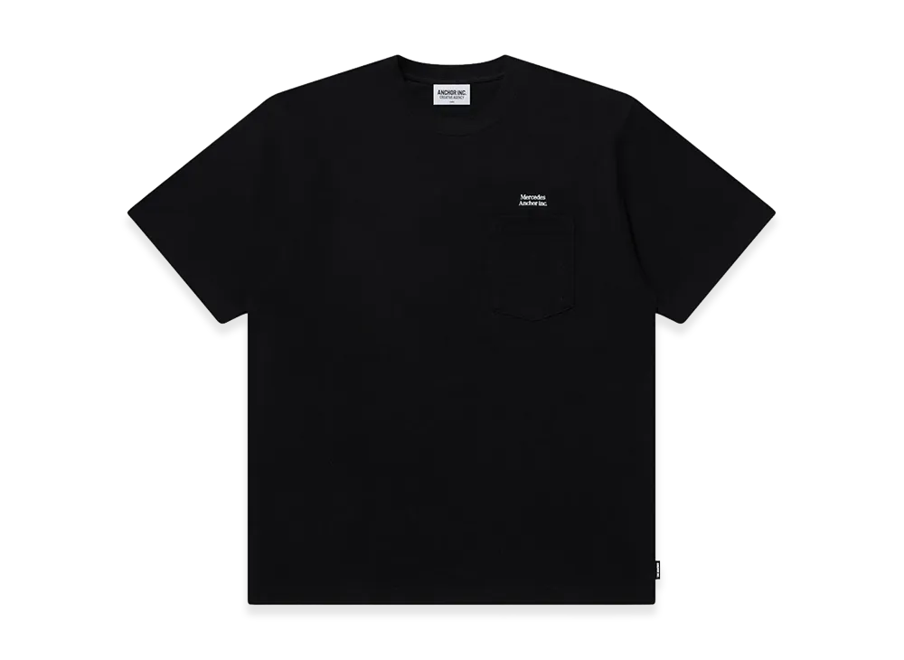 Mercedes Anchor inc. Small Logo Pocket Tee "Black"