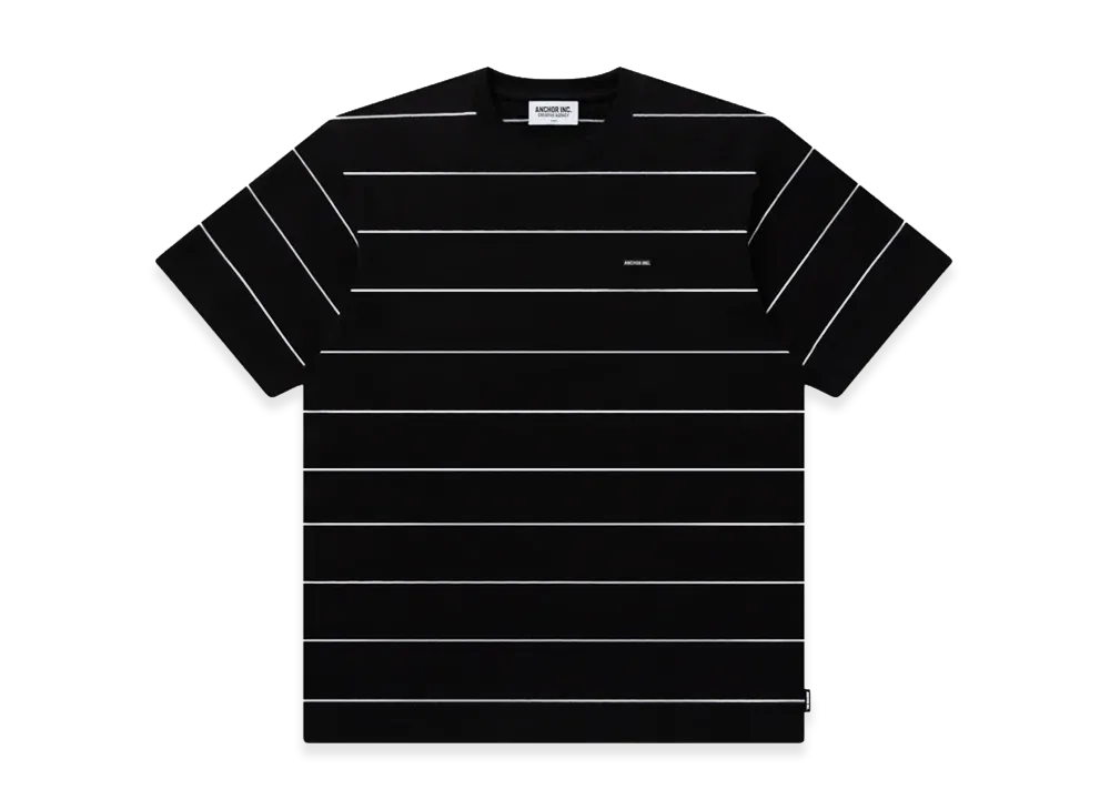 Mercedes Anchor inc. Bold Logo Patched Striped Tee 