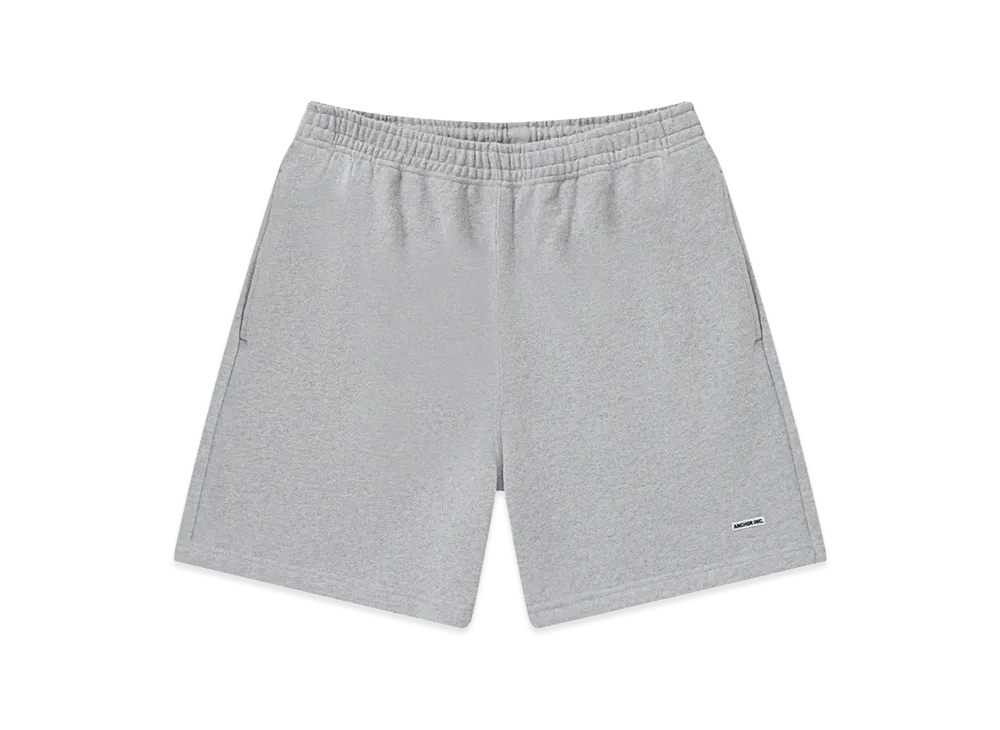 Mercedes Anchor inc. Bold Logo Patched Sweat Shorts "Heather Gray"