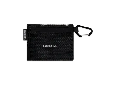Mercedes Anchor inc. Bold Logo Mini Mesh Pouch With Carabiner "Black"