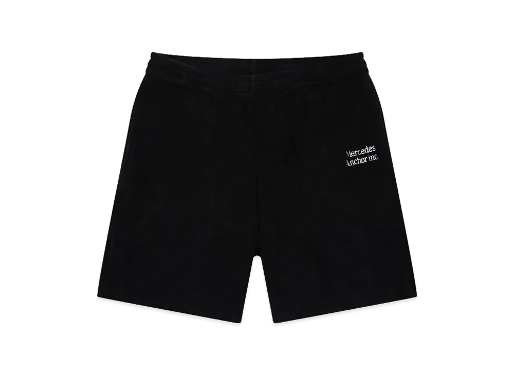 Mercedes Anchor inc. Logo Pile Shorts "Black"
