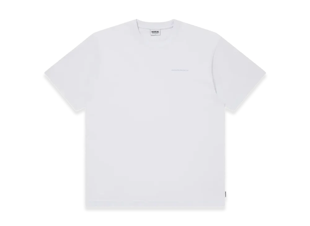 Mercedes Anchor inc. One Line Logo Pigment Dye S/S Tee "Whte"