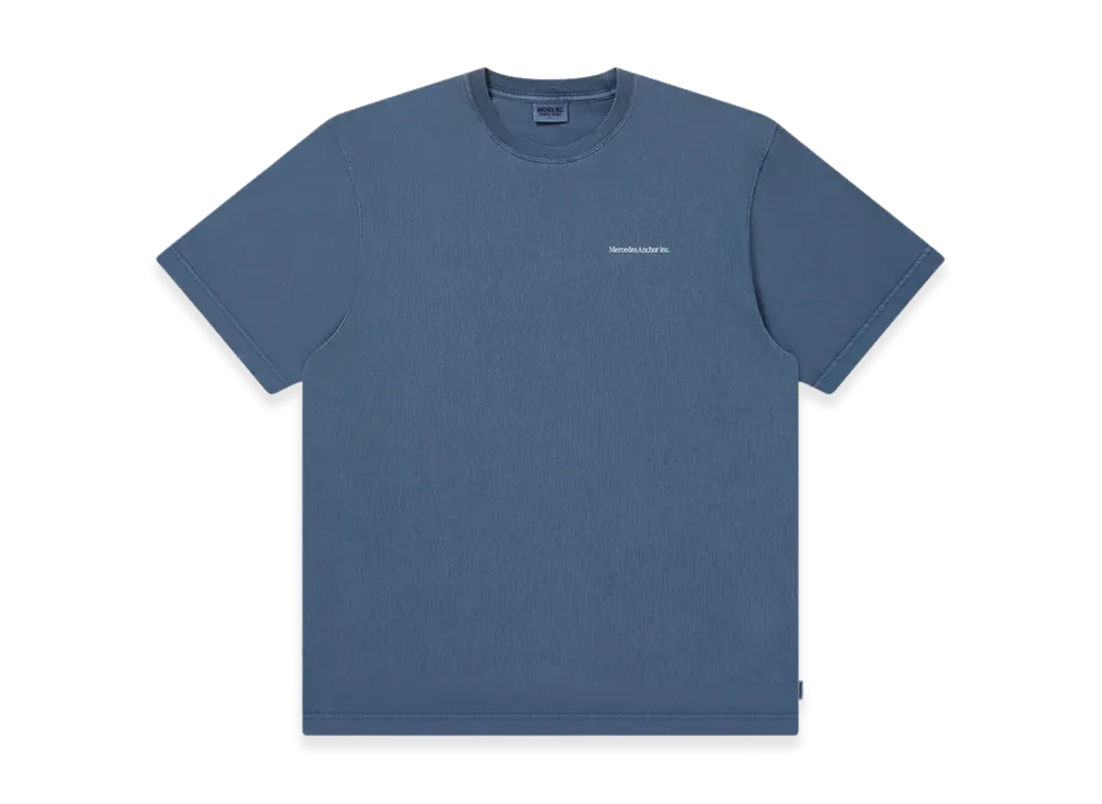 Mercedes Anchor inc. One Line Logo Pigment Dye S/S Tee "Lavender"