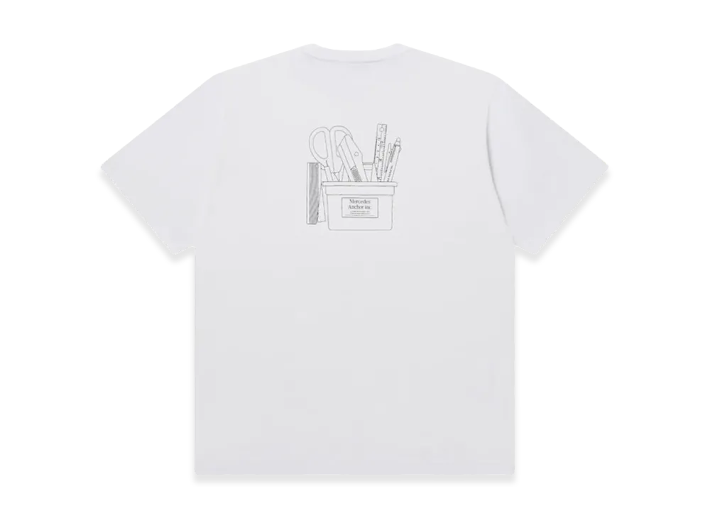 Mercedes Anchor inc. Stationery Pocket Tee "White"