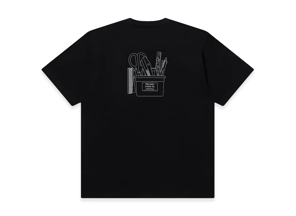 Mercedes Anchor inc. Stationery Pocket Tee "Black"