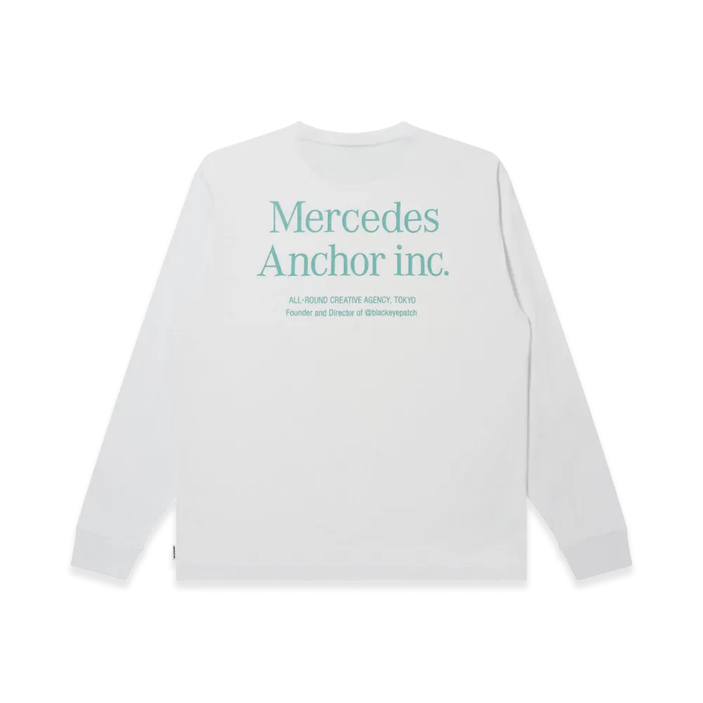 Mercedes Anchor inc. Logo L/S Tee "White"