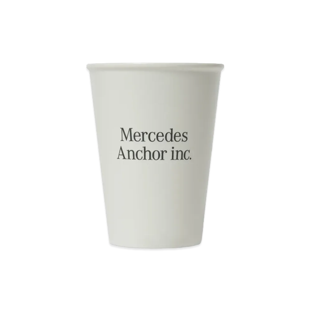 Mercedes Anchor inc. Paper Cup Ceramic Mug "White"