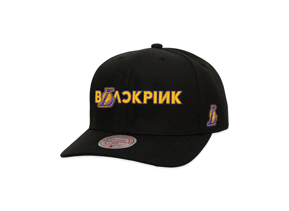 Mitchell & Ness x BLACKPINK Lakers Snapback "Black"