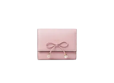 Jimmy Choo Malinda Leather Wallet "Rose/Light Gold"