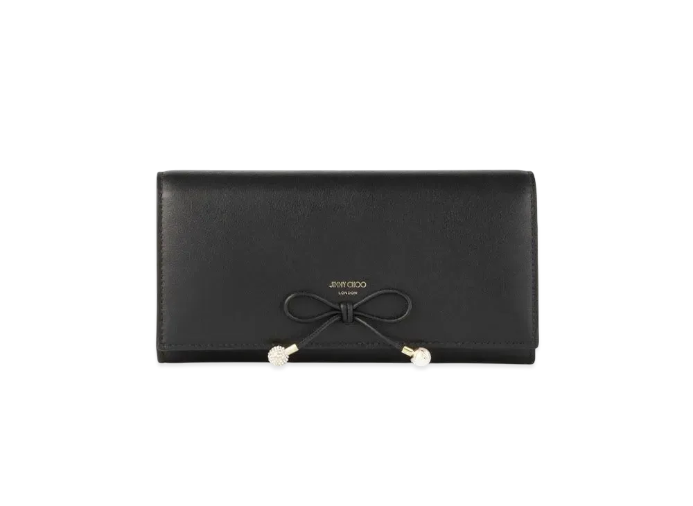 Jimmy Choo Martina Leather Wallet "Black/Macaron/Light Gold"