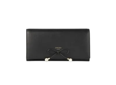 Jimmy Choo Martina Leather Wallet "Black/Macaron/Light Gold"
