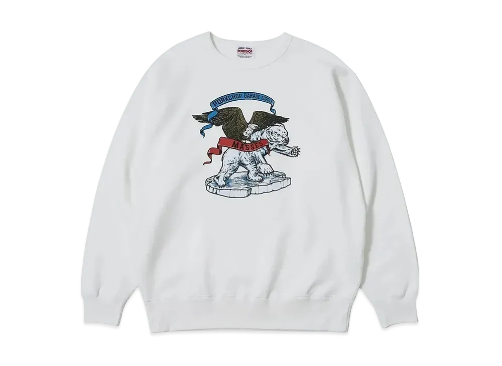 MASSES Sweat Crew Polarbear P "White" 1249019023
