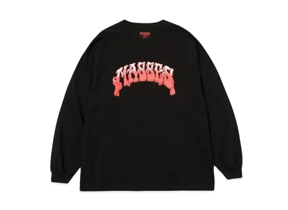 MASSES T-shirt L/S Joint "Blackred" 1242027014