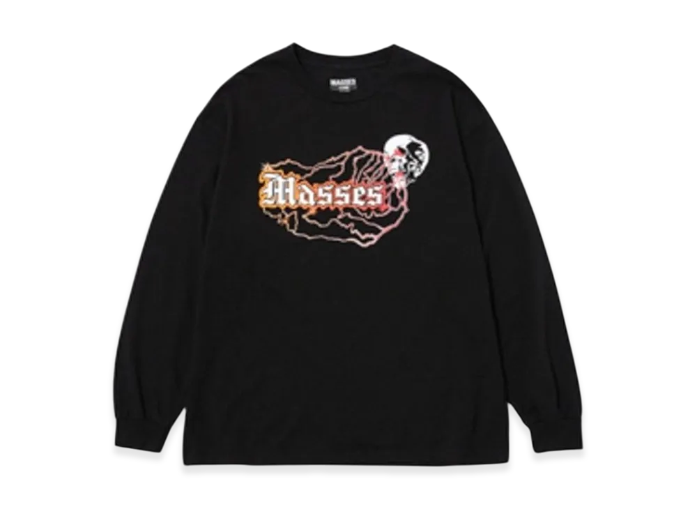 MASSES T-Shirt L/S Skull Thunder "Black"