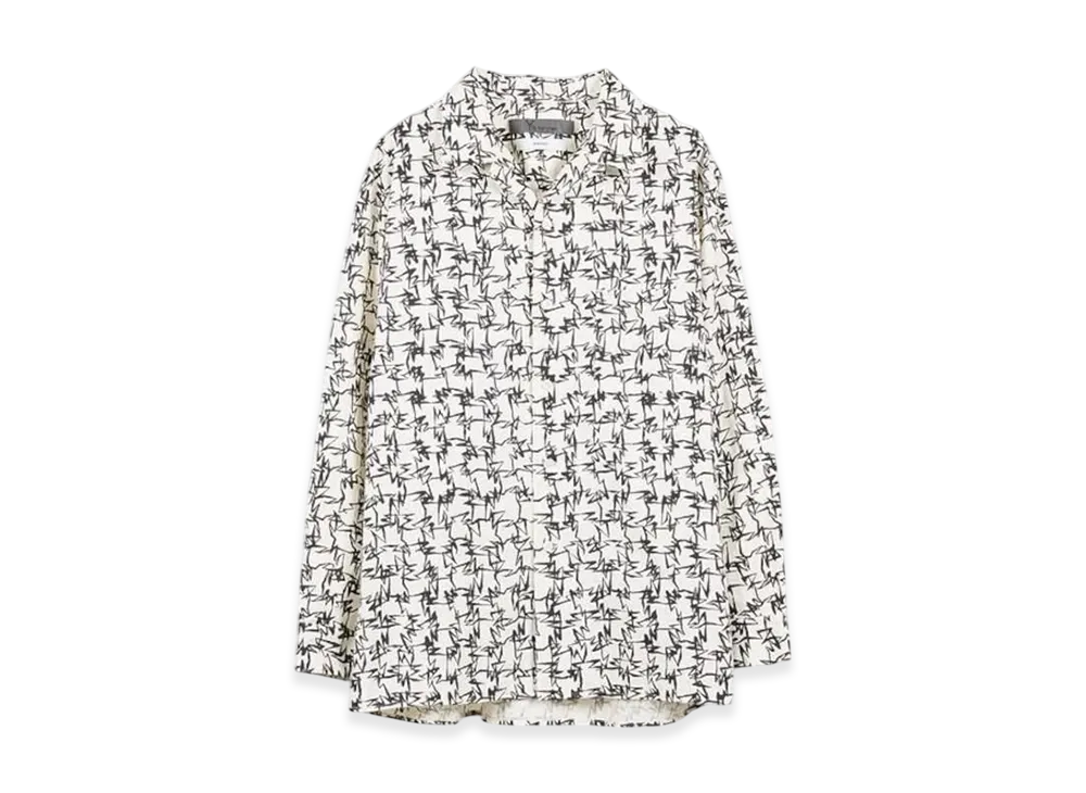 MASSES x Y's for men Open Collar Shirt "White"