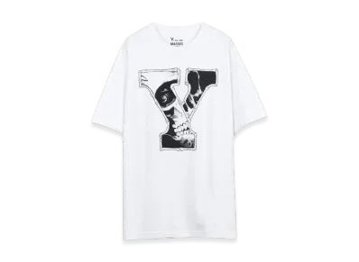 MASSES x Y's for men Round Neck Short Sleeve T C "White"