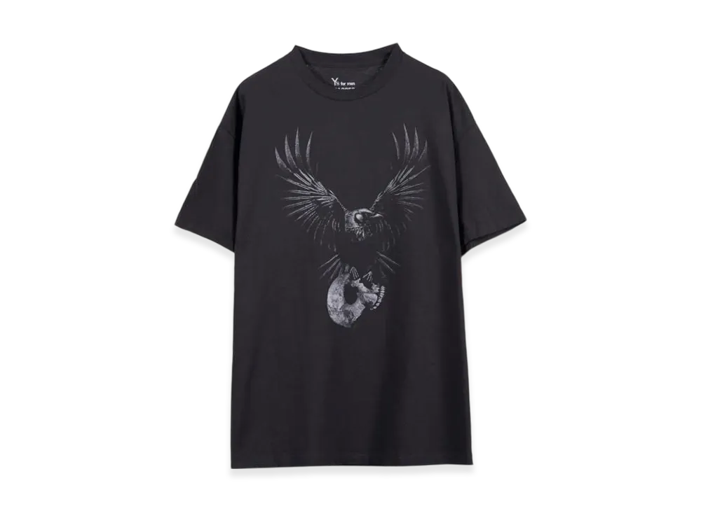 MASSES x Y's for men Round Neck Short Sleeve T D-2 "Black"