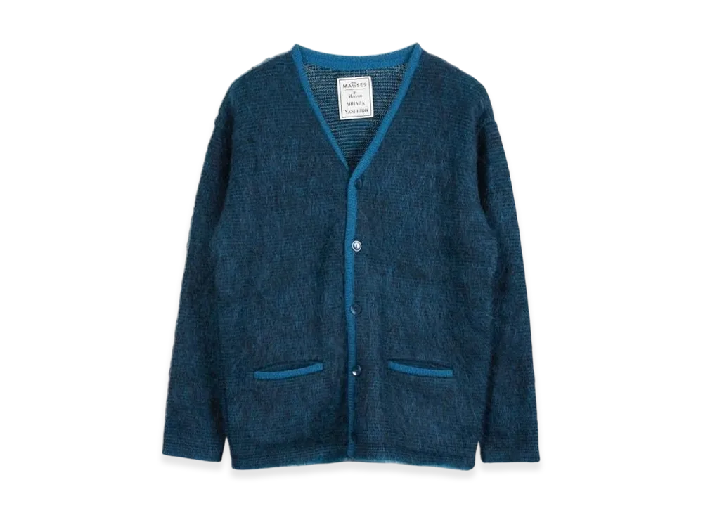 MASSES x Maison MIHARA YASUHIRO Mohair Knit Cardigan "Blue"