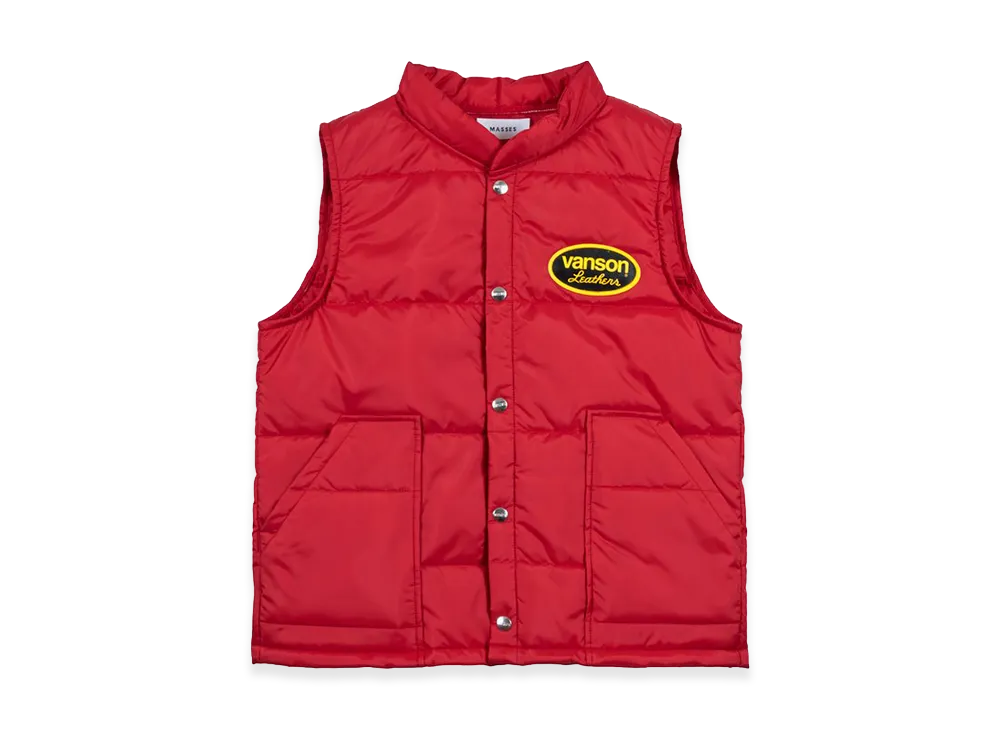MASSES x VANSON Nylon Vest "Red"